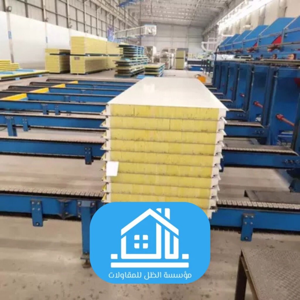 سندوتش بنل مقاوم للحريق للمصانع والمعامل الصناعية الرياض