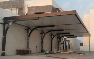 تصميم مظلات سيارات مودرن الرياض