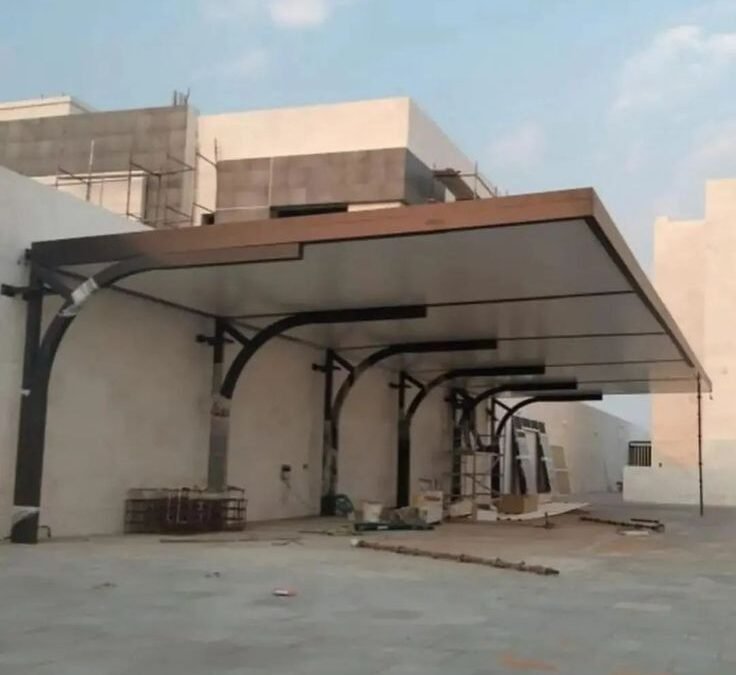 تصميم مظلات سيارات مودرن الرياض