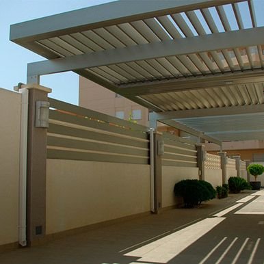 مظلات سيارات حديد مجلفن الرياض